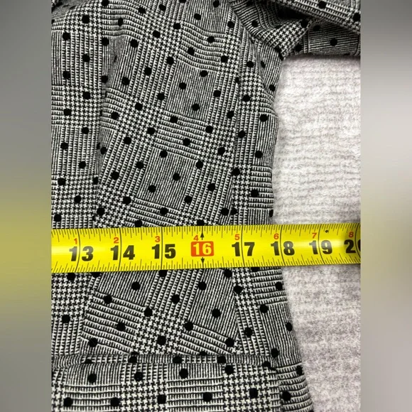 Boden Wool Double Breasted Blazer Women’s Size 8 Gray Polka Dot Office Classy - Picture 5 of 14